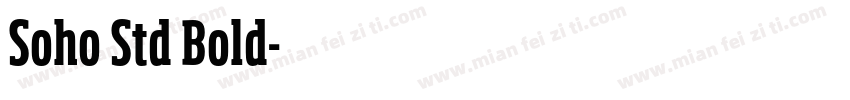 Soho Std Bold字体转换